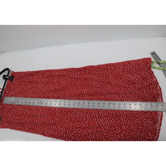 MADEWELL Midi Slip Skirt - Red Floral - Picture 6 of 10